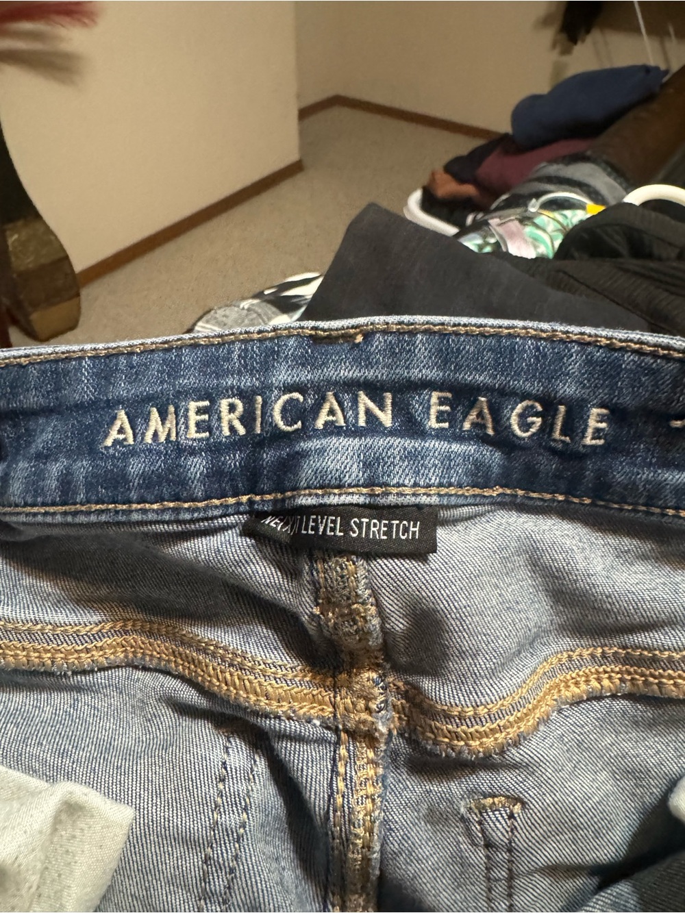 American Eagle Medium Blue Stretch Jeans